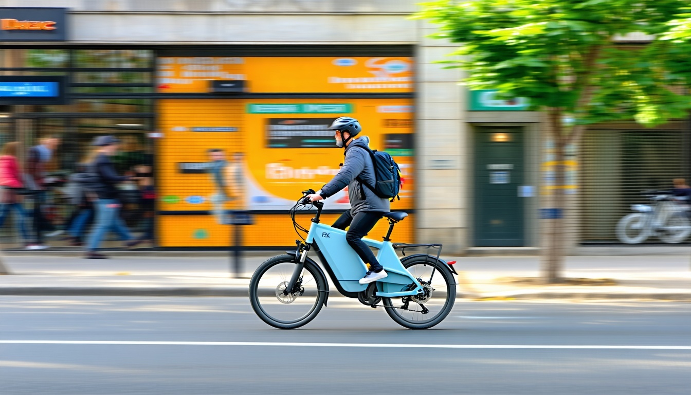 Blix e-bike in action on a city street